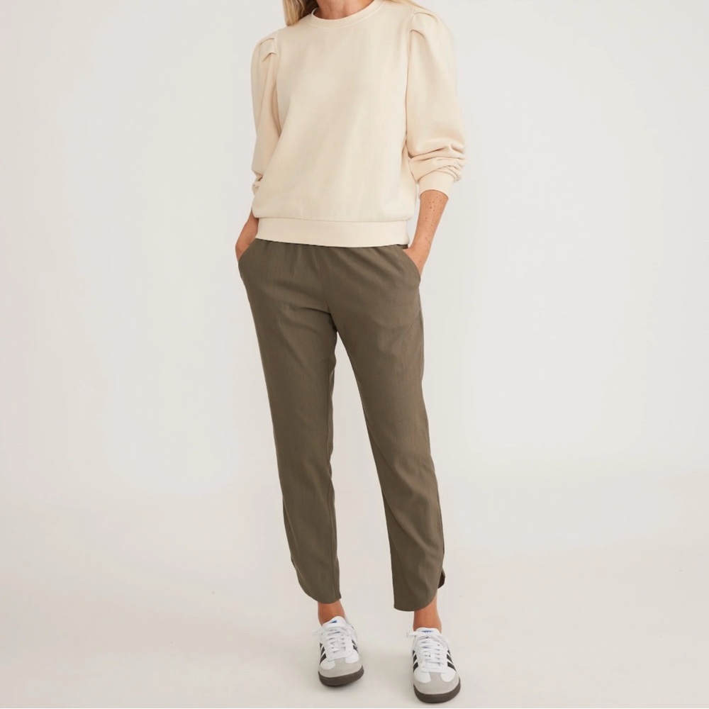 NWT Marine Layer Allison pant, olive green, XL